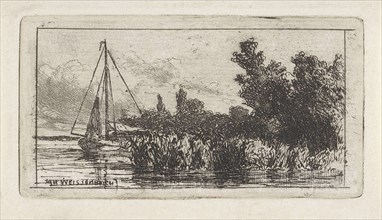 View of Lek, The Netherlands, Jan Weissenbruch, 1837 - 1880