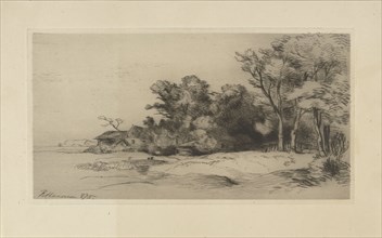 Landscape with farm, print maker: Remigius Adrianus Haanen, 1875