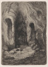 In a cave, Theodoor Schaepkens, 1825-1883
