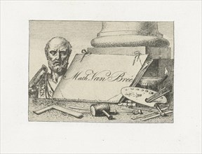 Name Card of Mattheus Ignatius van Bree, Mattheus Ignatius van Bree, c. 1788 - c. 1839
