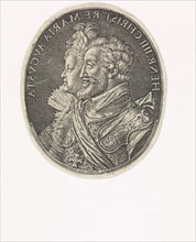 Double portrait of Henry IV and Marie de 'Medici, Simon van de Passe, 1605 - 1647