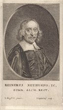 Portrait of Reinier Neuhusius, Jonas Suyderhoef, 1638 - 1679