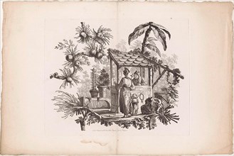 China, Chinese houses and people, I. Pillement inv. F.A. Aveline sc. Londen by I. Pillement, a