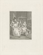 Meal at an inn, Elisabeth Barbara Schmetterling, 1814 - 1882