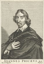 Portrait of Johannes Pricaeus, John Price, Reinier van Persijn, 1650