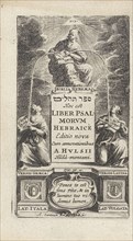 Allegory of the Hebrew Bible, print maker: Abraham Dircksz Santvoort, Joannes Maire, 1650
