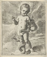 Blessing Christ Child, Erasmus Quellinus (II), A. Bacx, 1617 - 1687