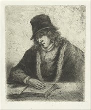 Man with hat, Jan Chalon, 1792