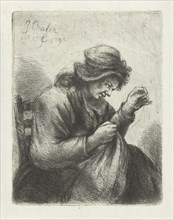 Old dressmaker, Jan Chalon, 1792