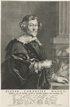 Portrait of Pieter Cornelis Hooft, Abraham Bloteling, Reinier van Persijn, Joost van den Vondel,