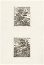 Two landscapes, Jan Matthias Cok, 1735 - 1771