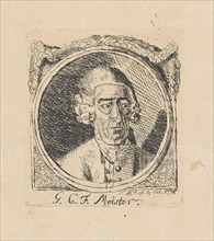 Portrait of G.C.F Meister, Monogrammist FBVR, 1776