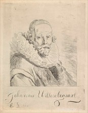 Portrait of John Wtenbogaert, Monogrammist GB (Noordelijke Nederlanden), 1700