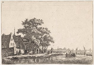 Church on the water, Anthonie Waterloo, Basan et Poignant, Pierre FranÃ§ois Basan, 1630 - 1663