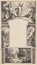 Design for a title page, Pieter Serwouters, 1601 - 1657