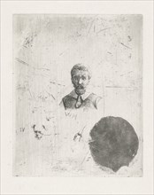 Study Sheet with the bust of a man, Christiaan Wilhelmus Moorrees, 1811-1867