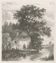 F for a farm on the water, Hermanus Jan Hendrik van Rijkelijkhuysen, 1823 - 1883