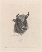 Boy with cow, Frederik Lodewijk Huygens, 1817 - 1887