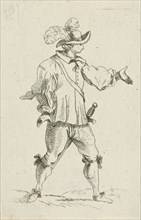 Man with sword over his shoulder, Cornelis Adrianus van Hoogstraten, 1757 - 1824