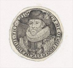 Bust Portrait of James I, Simon van de Passe, 1615 - 1622