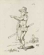 Man with rule, Pieter Kikkert, 1785 - 1855