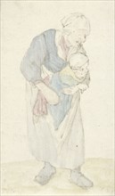 Woman with child, Jurriaan Cootwijck, 1724 - 1798
