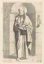 St. Peter, print maker: Jan van de Velde II, Willem Pietersz. Buytewech, Claes Jansz. Visscher II,