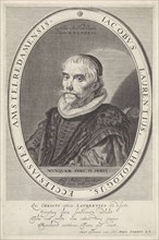 Portrait of James Lawrence, Theodor Matham, Johannes Philippus Pareus, 1642