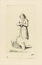 Baker with basket of breads, Marie Lambertine Coclers, 1776-1815