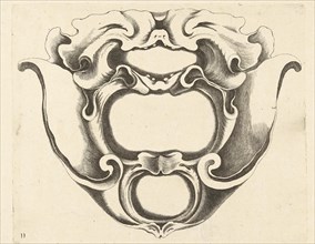 Main shaped cartouche, Jacob Lutma, Johannes Lutma (I), Frederik de Wit, c. 1654 - c. 1678