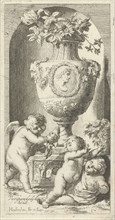Allegory of the transience, Arnold Houbraken, 1710 - 1719