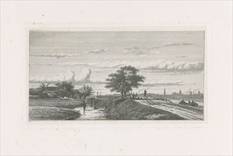 Landscape with locks, Jan van Lokhorst, 1858