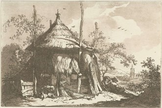 Shepherds in a haystack, Hendrik Meijer, Timothy Sheldrake, 1789 - 1793