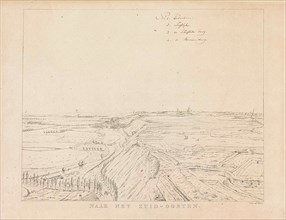 View of the countryside southeast of Nijmegen, The Netherlands, print maker: Derk Anthony van de