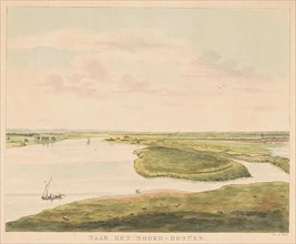 View of the Waal northeast of Nijmegen, Derk Anthony van de Wart, 1815 - 1824