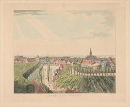 Nijmegen, view from the Belvedere to the west, Stevens Church, Gasthuiskerk, Valkhof with