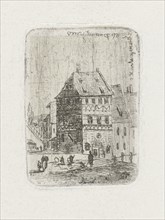 Albrecht DÃ¼rer house in Nuremberg, Joseph Hartogensis, c. 1837 - 1865
