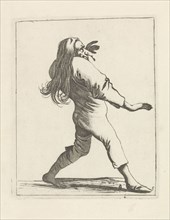 Long-haired man with snottebel, Pieter Jansz. Quast, Frederik de Wit, 1639 - 1706