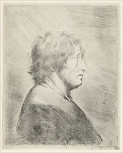Portrait of a man in profile to the right, Pieter Fransz. de Grebber, 1610 - 1655