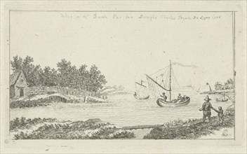 View of a river, Charles Joseph Emmanuel de Ligne, Barsch, 1786