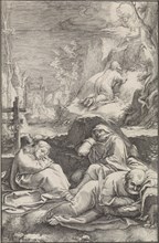 Christ in the Garden of Gethsemane, Ludovicus Siceram, Hendrick Goltzius, 1623