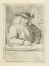 Portrait of Isaac Vincentszoon van der Vinne, Cornelis van Noorde, Tako Hajo Jelgersma, 1754