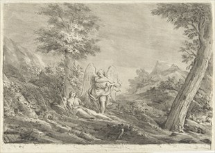 Hagar in the desert, Jurriaan Cootwijck, Eustache Lesueur, 1759