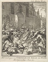 The murder of the brothers De Witt, 1672, print maker: Jan Luyken, Jan Claesz ten Hoorn, 1698