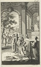 Inauguration of Pyrophylactic virgins, Jan Luyken, Jan Claesz ten Hoorn, 1681