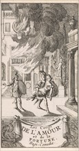 Title page for Les coups de l'Amour et de la Fortune, in P Quinault, Le Theatre, Volume I, 1697,