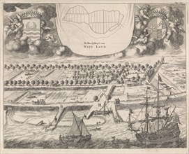 View of Nieuwlande, Jan Luyken, Johannes Meertens, Abraham van Someren, 1696