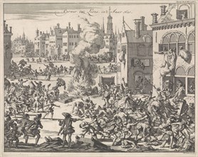 Riots in Lyon, 1621, Jan Luyken, 1696