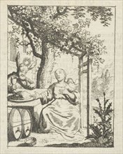Personified soul no longer tastes the flesh, Jan Luyken, Pieter Arentsz II, 1678-1687