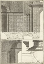 Three halves of latwerkpaviljoens, Cornelis Danckerts (II), Reinier Ottens (I), Reinier Ottens